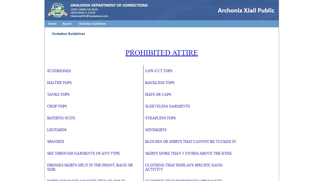 VisitationGuidelines - co.okaloosa.fl.us